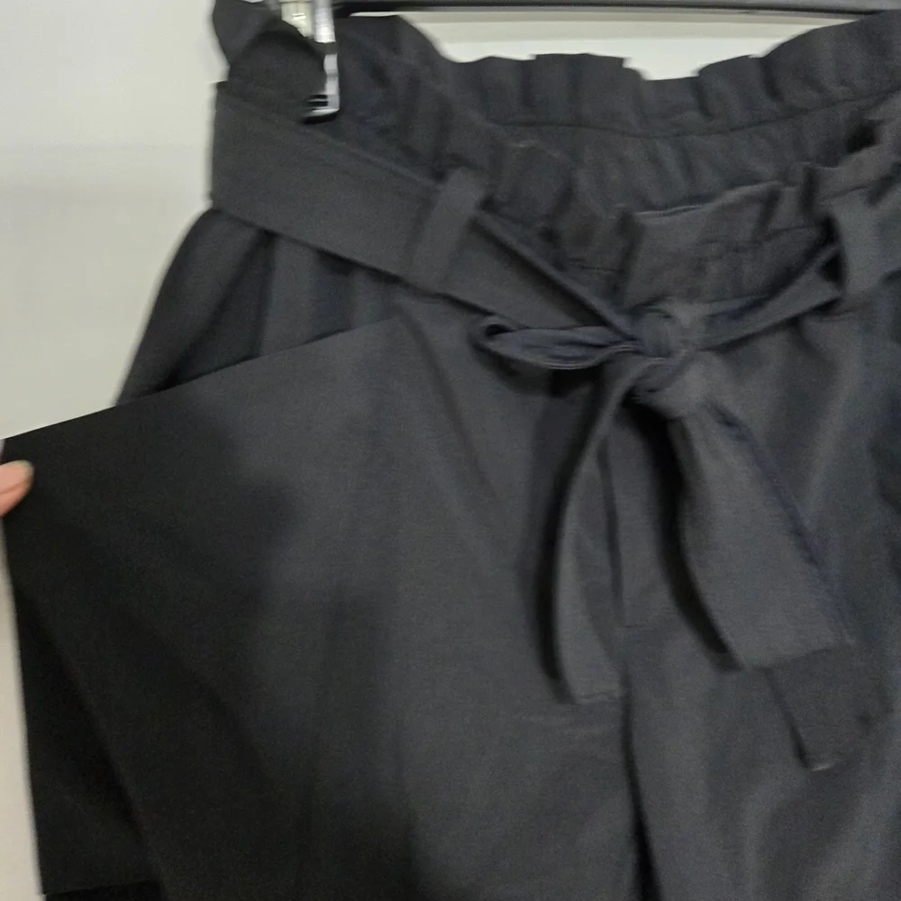 Athleta Black Joggers with Moisture-Wicking Fabric